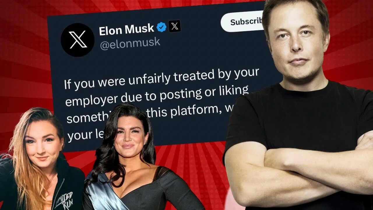 Elon Musk To Sue Companies That Fired Employees Over Social Media Posts | Gina Carano Responds