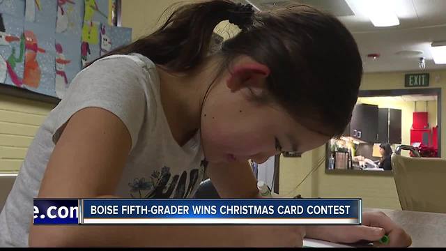 Fifth-grader wins Christmas Card Contest