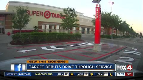 Target stores offering drive-up service in Florida, Texas