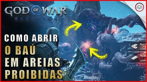 God of war Ragnarok, Como abrir o baú em Areias Proibidas | Super dica