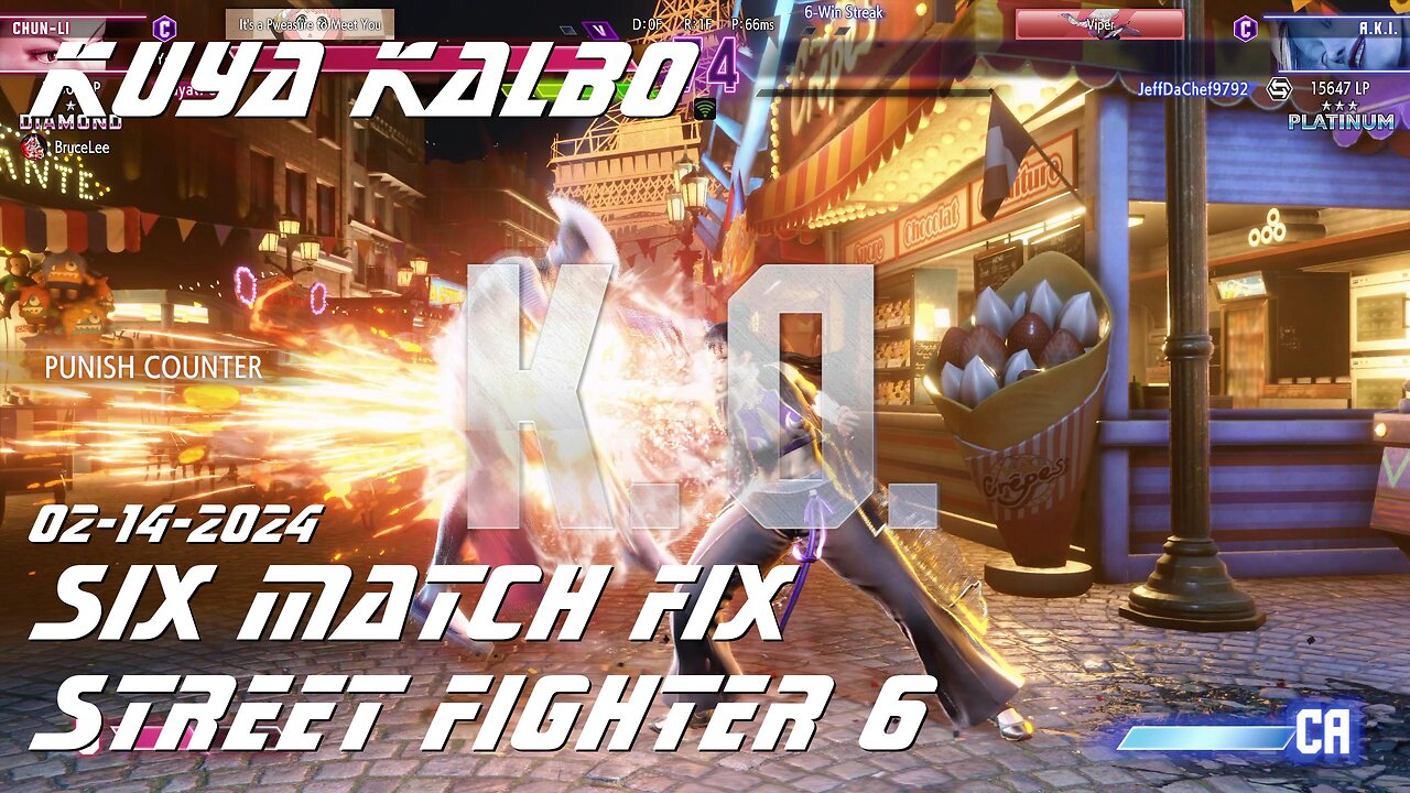 Kuya Kalbo Six Match Fix with Chun Li on Street Fighter 6 as Puyat 02-14-2024