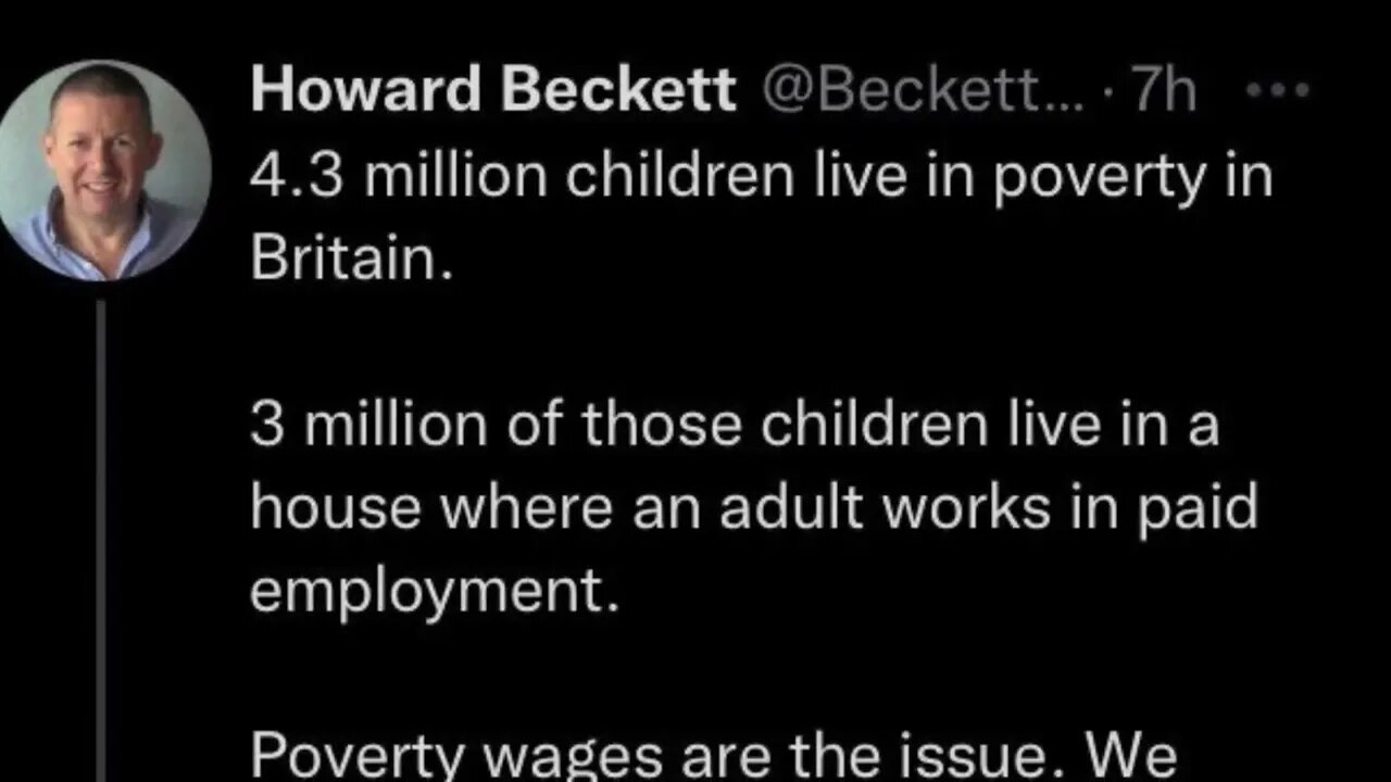 The left wing using relative poverty to make you think people are poor