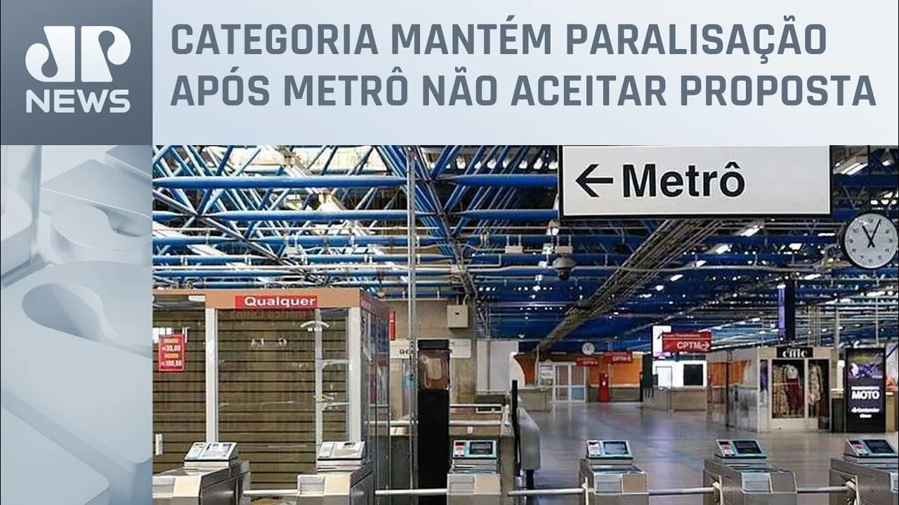 Greve dos metroviários de São Paulo continua nesta sexta-feira (24)