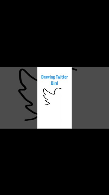 Draw Twitter BIRD #twitter #drawing #art