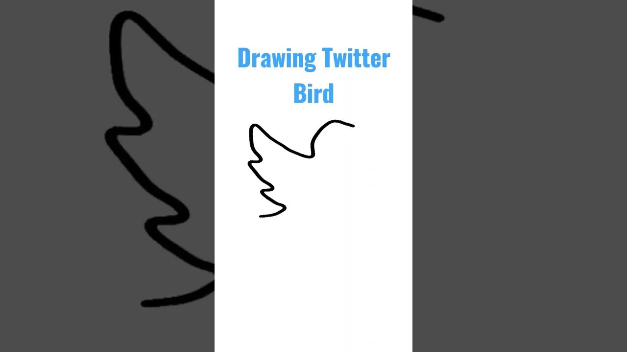 Draw Twitter BIRD #twitter #drawing #art