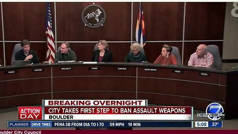 Boulder City Council moving forward with 'assault' weapon ban