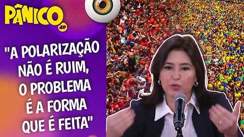 EXCESSO DA POLARIZAÇÃO FEZ O BRASIL SAIR DO EIXO E VIRAR UM PAÍS DE POUCOS? Simone Tebet avalia