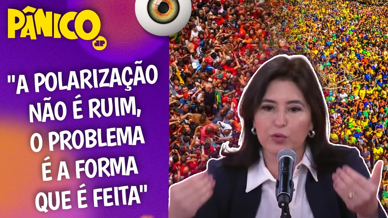 EXCESSO DA POLARIZAÇÃO FEZ O BRASIL SAIR DO EIXO E VIRAR UM PAÍS DE POUCOS? Simone Tebet avalia