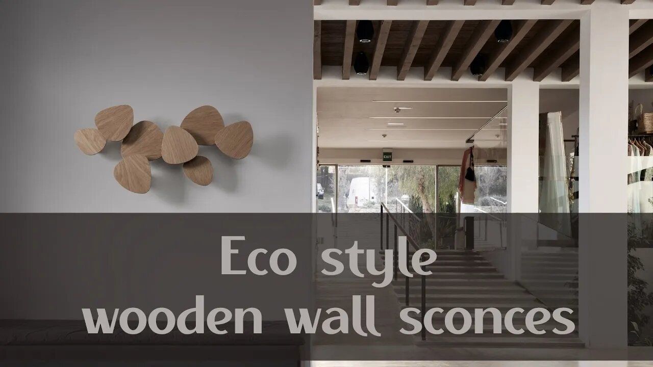 Eco style - wooden wall sconces / Another touch in a modern interior