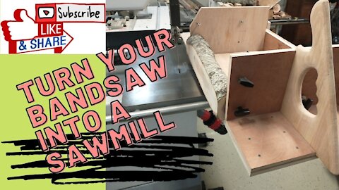 Turn Bandsaw into a Sawmill and Logs into Dimensional Lumber