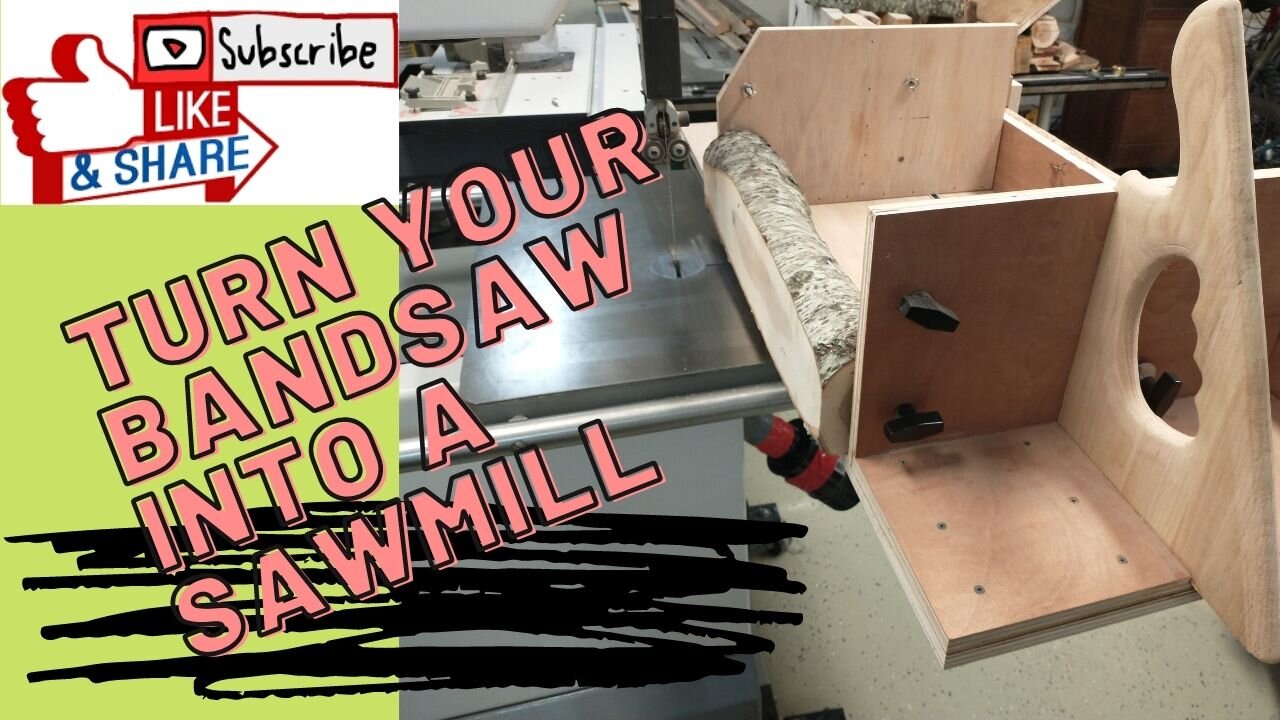 Turn Bandsaw into a Sawmill and Logs into Dimensional Lumber