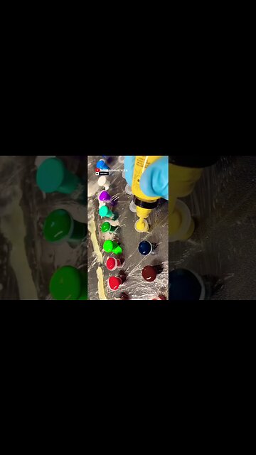 Pouring Tattoo Colored Ink