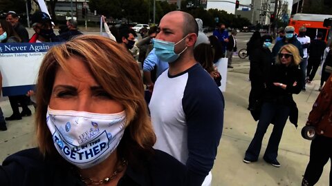 Laurie Cardoza Moore at #StopTheHate Rally in Los Angeles