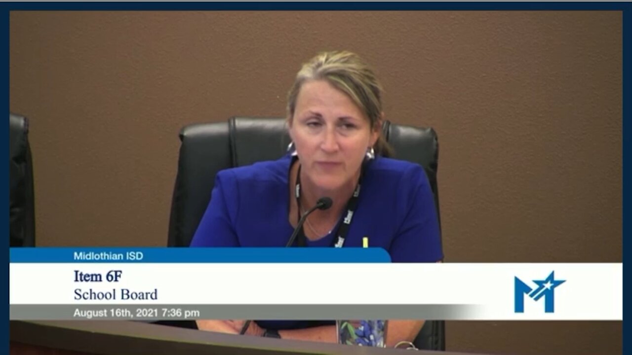 Midlothian School Board Meeting- 8/16/21-trustees with good question