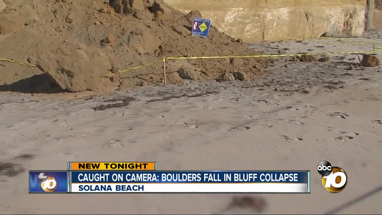 Caught on Camera: Solana Beach bluff collapse