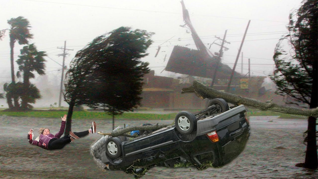 DEVASTATING HURRICANE AND STORM STIRRED NITEROI, RIO DE JANEIRO, BRAZIL