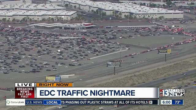 EDC traffic report for Monday morning