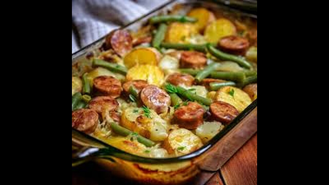 Sausage Green Bean Potato Casserole