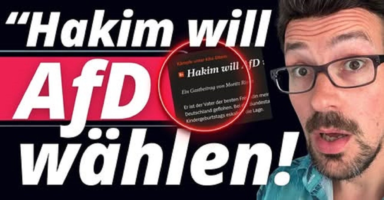 SPIEGEL Autor von Meinungsfreiheit völlig überfordert! - Hakim wählt AfD