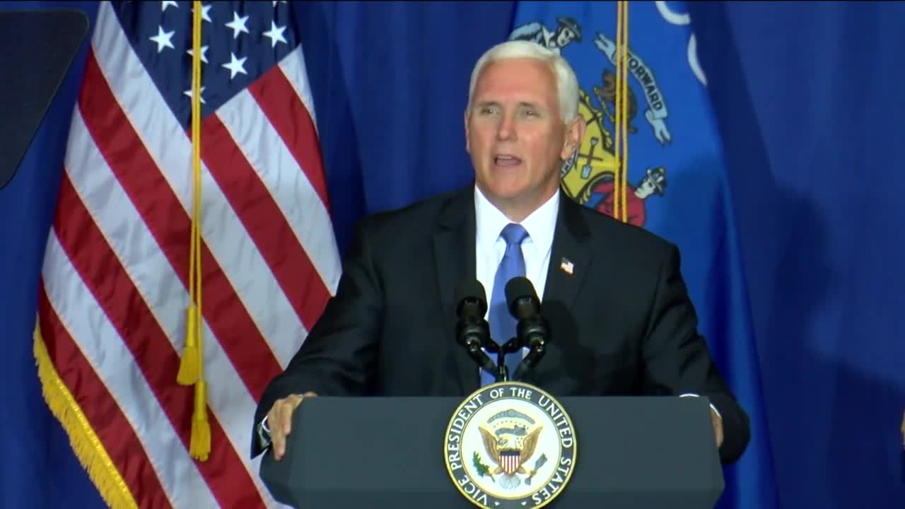 Pence highlights law and order during Wisconsin visit