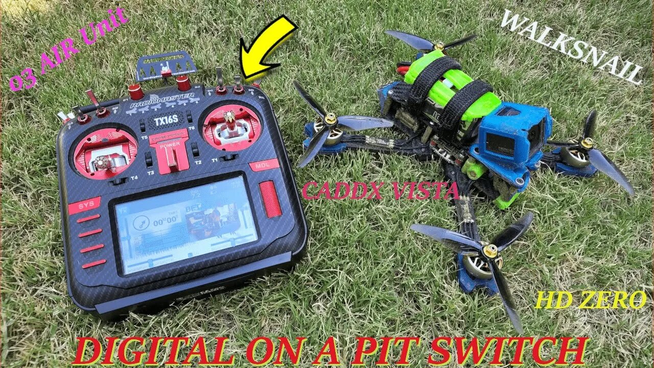 Digital On A Pit Switch!!!!! (Caddx Vista, 03 air unit, Walksnail, Hdzero) #dji #fpv #walksnail