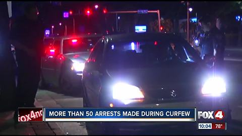 Arrests in SWFL for breaking curfew