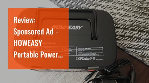 Review: Sponsored Ad - HOWEASY Portable Power Station, 330W (Peak 380W) Solar Generator (Solar...