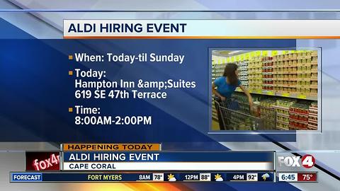 Aldi hosting hiring event for Lee County stores