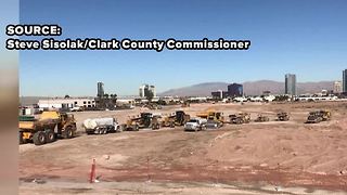 Equipment arrives at Raiders Stadium