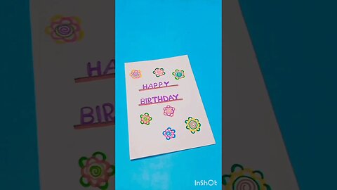 Birthday card design #handmadecardideas #ytshorts #viral #shorts