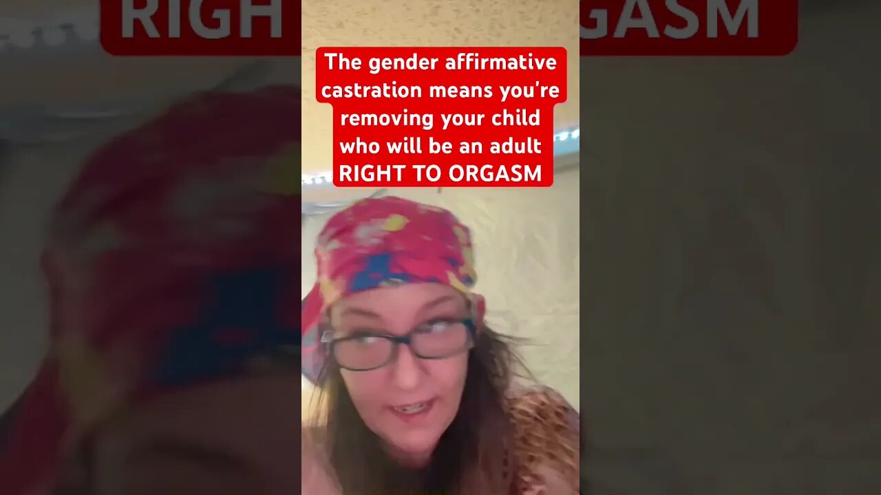 No, your dad and i decided that you should never feel an orgasm when you grow up
