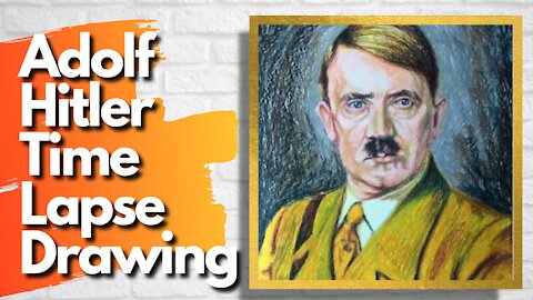 Adolf Hitler - Oil Pastel Drawing