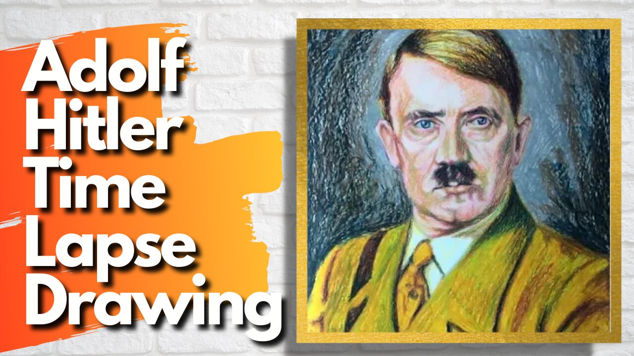 Adolf Hitler - Oil Pastel Drawing