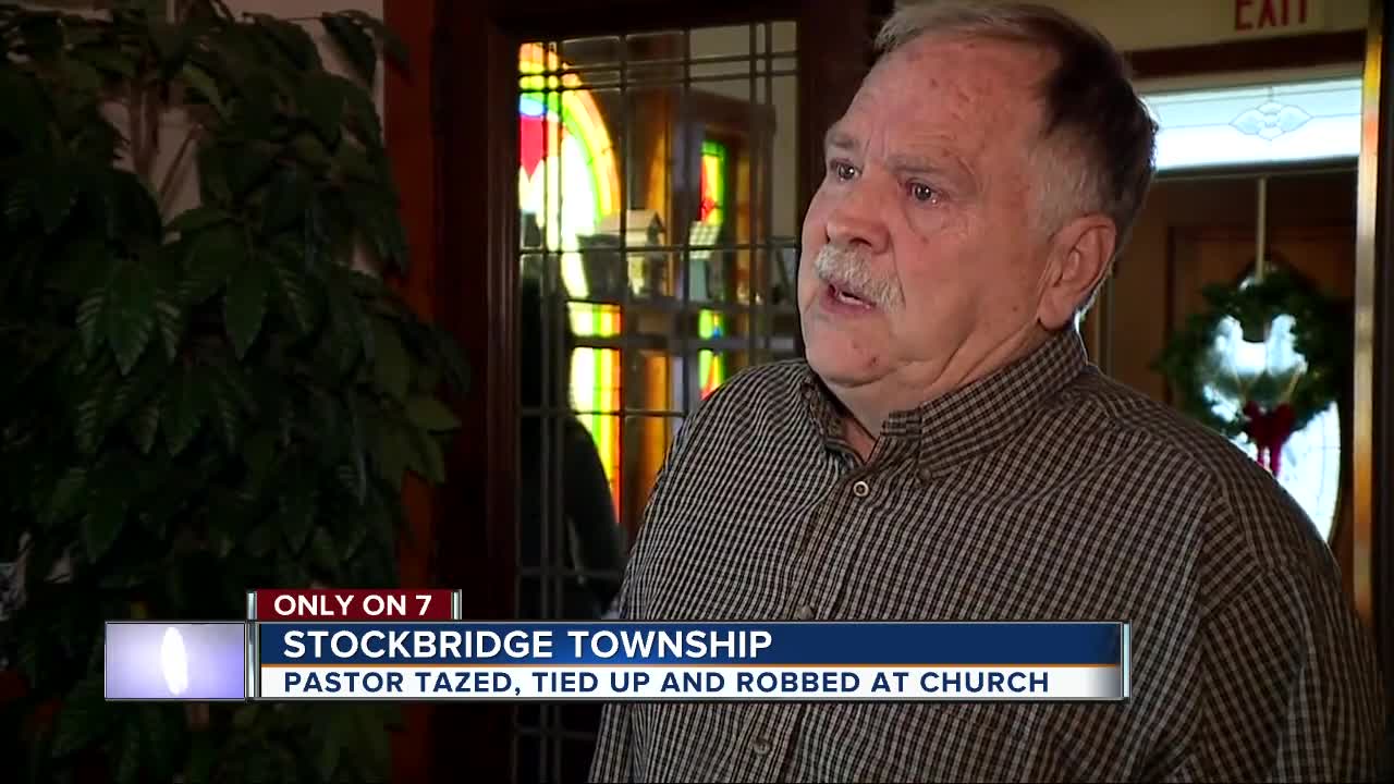 Michigan pastor tied up, tasered by suspects robbing church