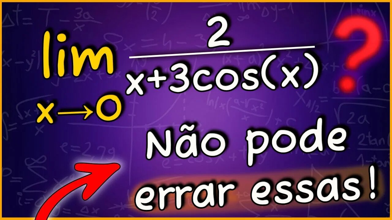 QUESTÃO DE LIMITES DE FUNÇÕES EM CONCURSOS | CONTEMAX 2020 | CALCULO 1