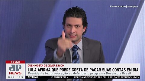 Lula diz que pobre gosta de pagar contas em dia; comentaristas analisam