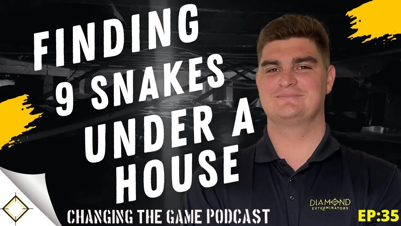 We found 9 snakes under a house 🤯 #crawlspace podclip ep: 35