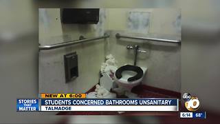 Students concerned school bathrooms are unsanitary