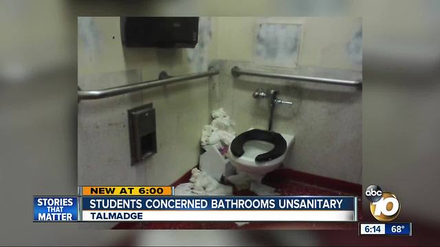 Students concerned school bathrooms are unsanitary