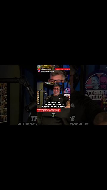 TRETA ENTRE ALEXANDRE FROTA E A TORCIDA DO VASCO #shorts #alexandrefrota #vasco #flamengo #futebol