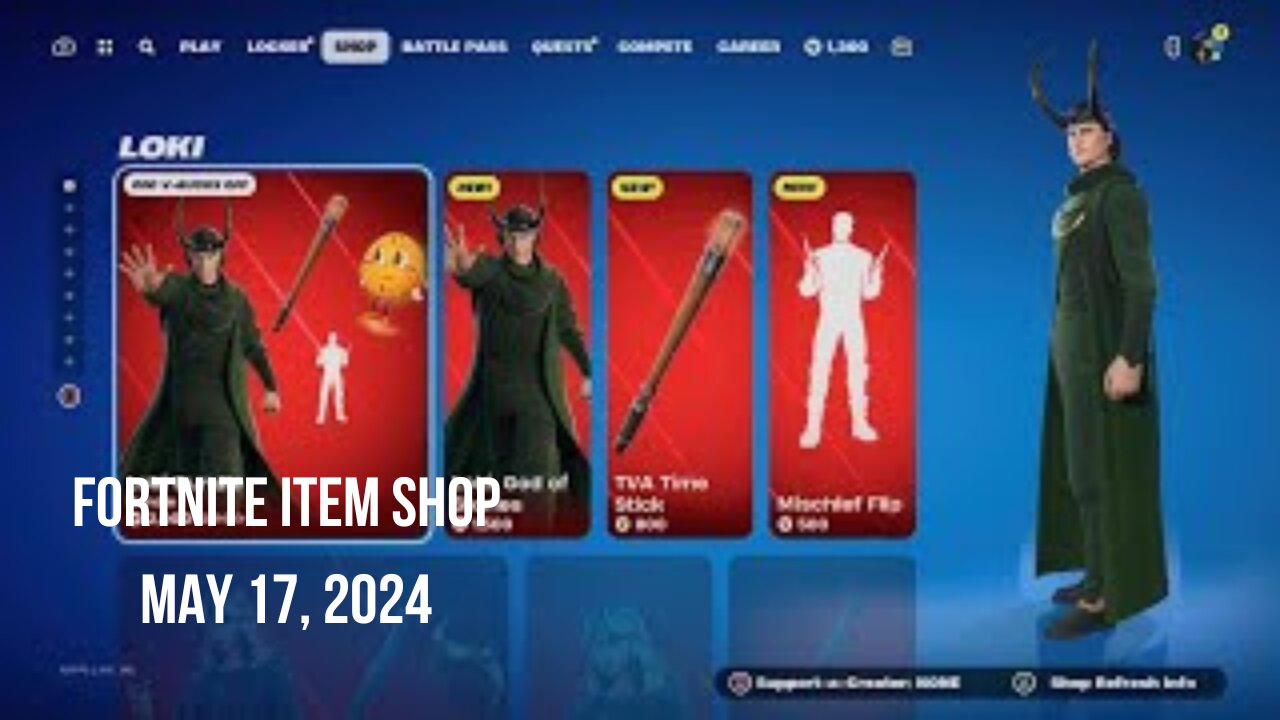 Fortnite Item Shop|May 17, 2024(*New* Marvel Bundles & Jam Tracks)