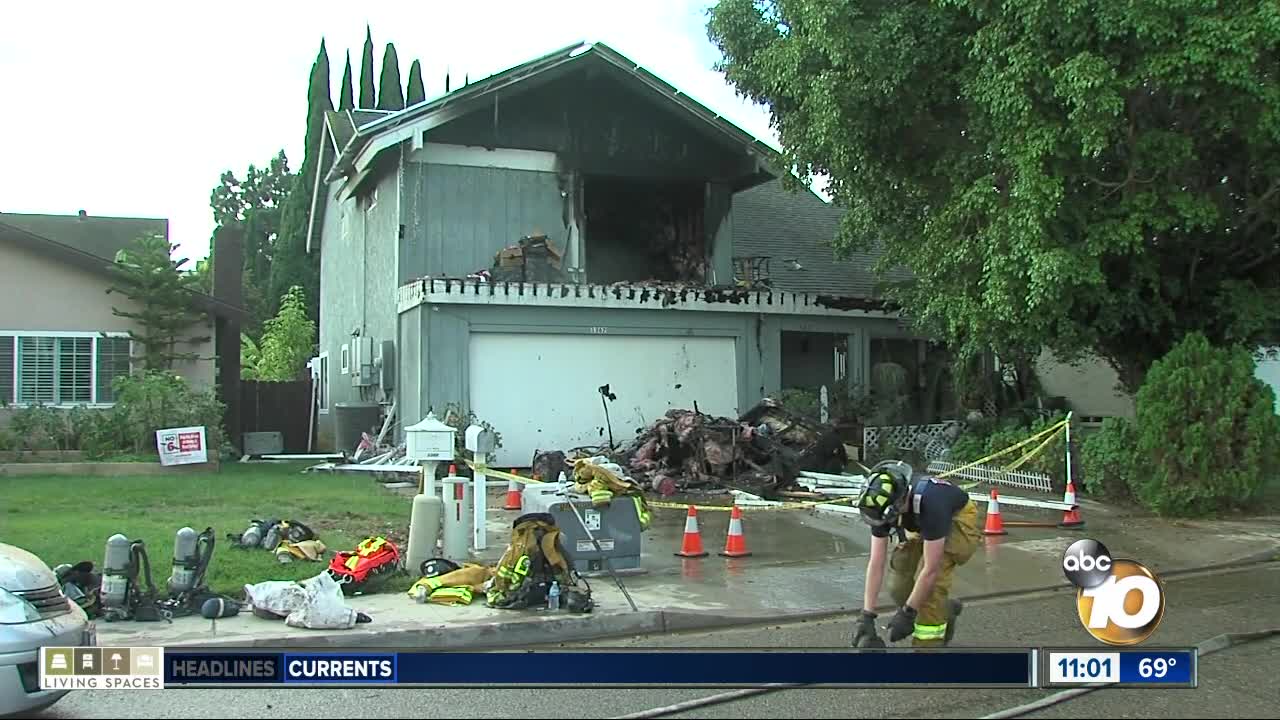 Fire burns Chula Vista home