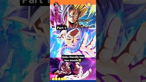 Goku Literally Only Has Two Moods 🤣✌️ Part 1 Do you agree? #dbz #dbs