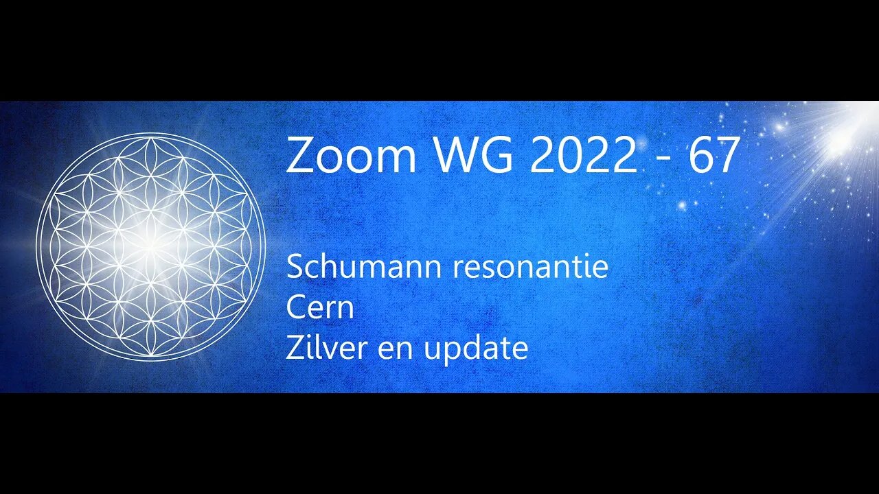 WG 2022- 67 - Schumann resonantie - Cern - Zilverprijs en update.