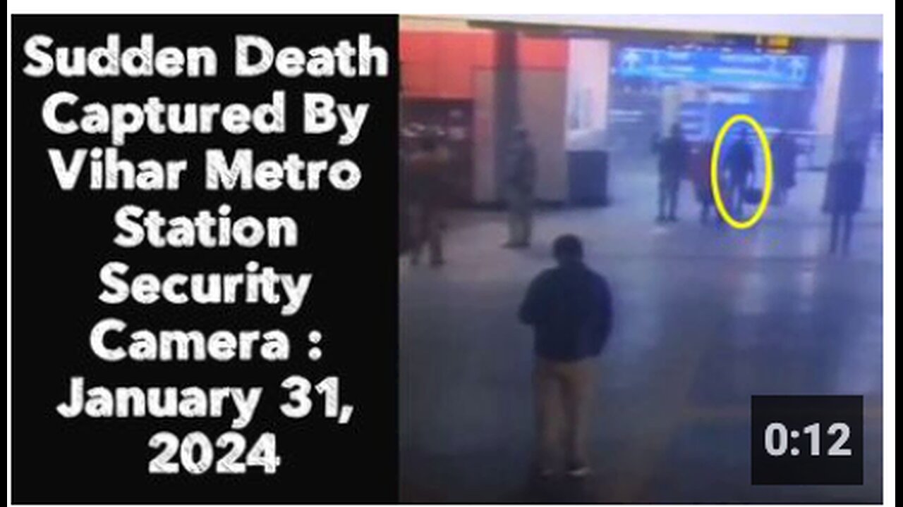 Sudden Death Captured By Vihar Metro Station Security Camera : January 31, 2024