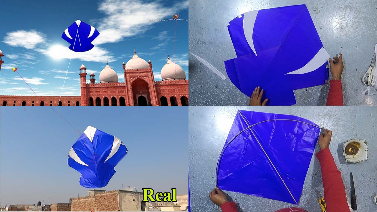 Step by Step Making Tawa kite From Pipacombate Game & Flying Test - DIY Kite -Patang making Tutorial