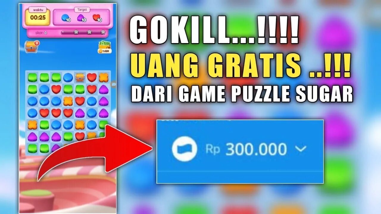 BURUAN !! GAME PENGHASIL SALDO DANA INI BELUM BANYAK YANG TAU | SALDO DANA GRATIS PUZZLE SUGAR