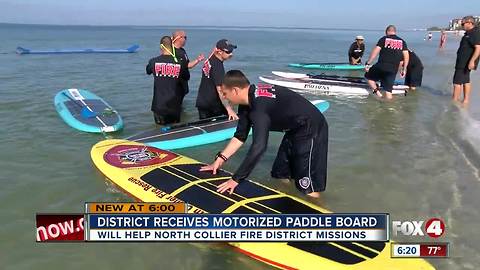 District Receives Motorized Paddle Board