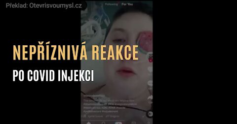 Žena v nemocnici po nepříznivé reakci na covid injekci
