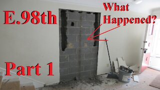 E. 98th Part 1 Duplex get's turned into a group home. Doorway between units gets underway.